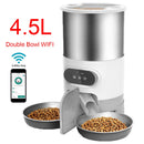 Smart APP Pet Feeder Cat And Dog Food Automatic Dispenser Stainless Steel Bowl Cats And Dogs With Recording Timing Feeding