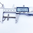 Cross Black Link Necklace,Brand New Chain Fashion Jewelry Europe Rhodium Plated Rebel Bijoux Gift For Men & Women