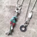 Charm Necklace Parrot Paradise Bird Summer Brand New Fashion Jewelry Europe 925 Sterling Silver Bohemia Gift For Women