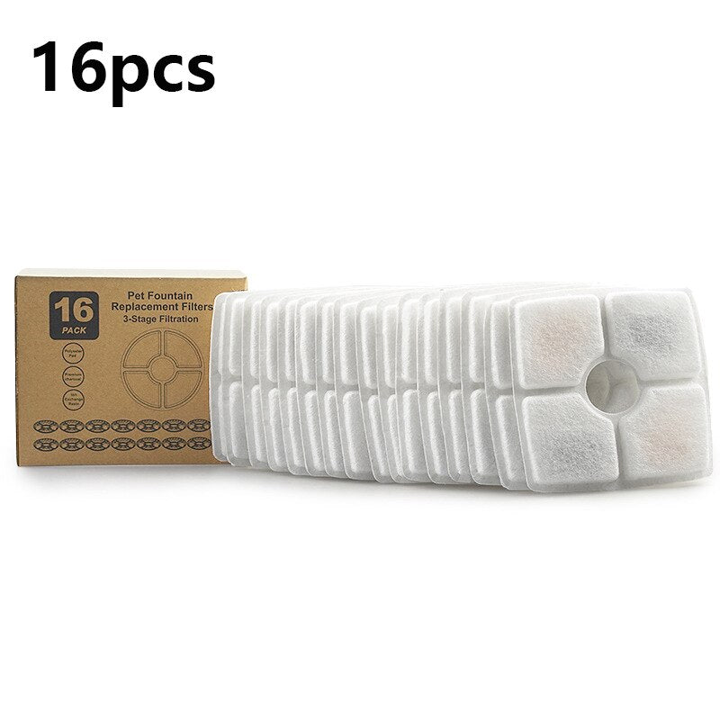 Replaced Activated Carbon Filter For Cat Water Drinking Fountain Dog Automatic Feeders Replacement Filters Pet Dogs Dispenser