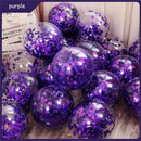 10pcs 12inch Glitter Gold Confetti Latex Balloons Romantic Wedding Decor Clear Balloon Birthday Party Decorations Kids Baby Show - anconmall