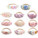 Baby Headband Cute Elastic Flower Rhinestone Hair Band Newborn Toddler Headband for Baby Infant Toddler Girls Hair Accessories