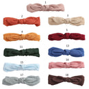 Baby Elastic Hair Band Bow Headbands Solid Color Headband For Kids Girls Cotton Turban Hairband Children Headband