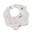 Petal Baby Bib 360 Degree Rotation 6 Layers Gauze Muslin Saliva Towel for Infant Toddler Kids Boys Girls Chewable Drool Burp