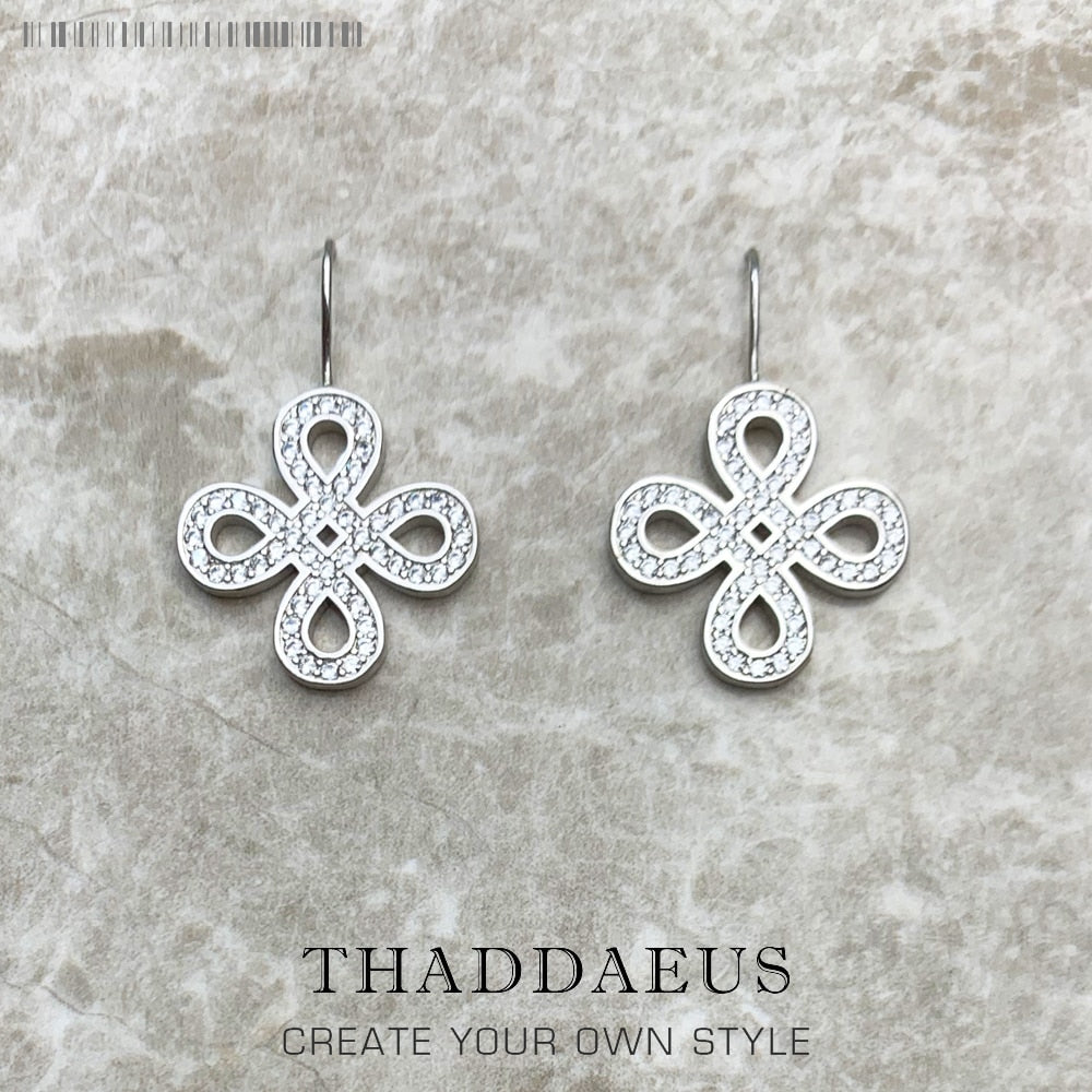 Knot Ear Drop Earrings Summer Brand New Europe Style Good Love Jewelry For Women Gift In 925 Sterling Silver