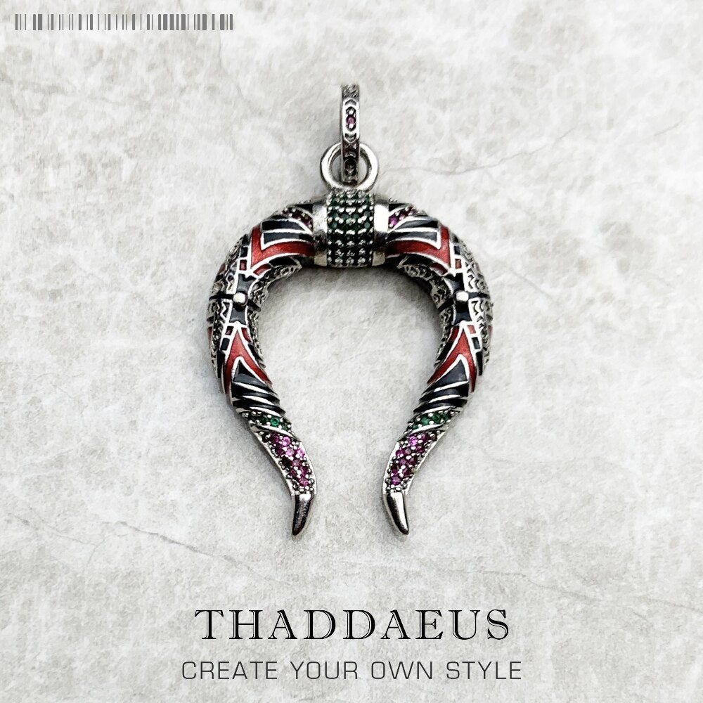 Pendant Chinese Dragon Horns Fashion Jewelry Europe Style 925 Sterling Silver Accessories Gift For Women & Men