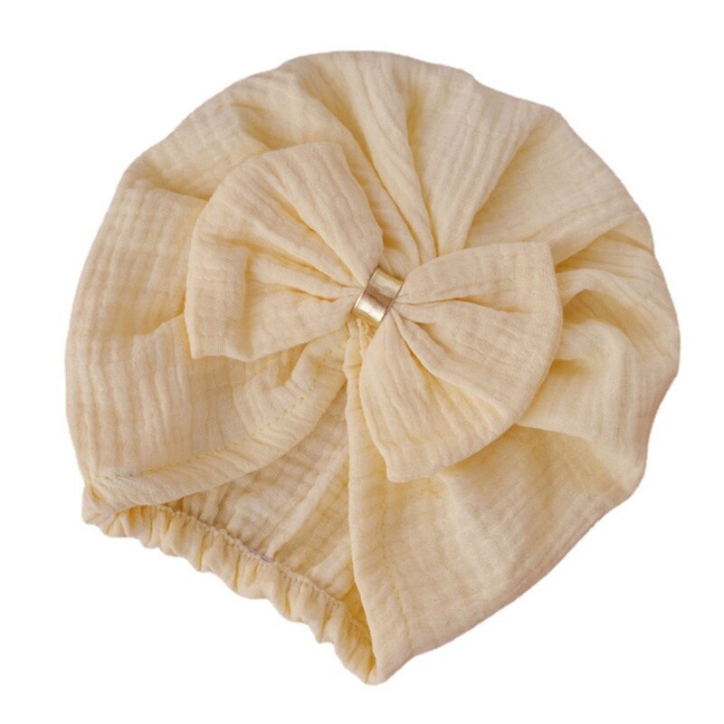 1Pc Newborn Baby Bowknot Hat Indian Bonnet Beanies Warm Hats Hair Accessory for Baby Girls Infants Toddlers Little Kid Props