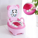 Panda Baby Potty Boys and Girls Potty Training Seat Children's Pot  Urinal Infant Cute Toilet Seat WC -Free Cleaning Brush