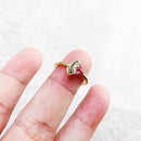 Ring Watermelon Golden 2022 New Europe Style Glam Fine Jewerly For Women Sweet And Stylish Gift In 925 Sterling Silver