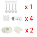 DHDH Baby Security Protection Kit Home Window Limiter Furniture Angle Anti-shock Protections Refrigerators Drawer Lock
