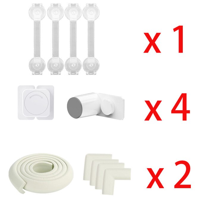 DHDH Baby Security Protection Kit Home Window Limiter Furniture Angle Anti-shock Protections Refrigerators Drawer Lock