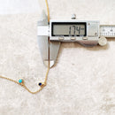 Colourful Stones Golden Necklace Link Chain Fine Jewelry Europe 925 Stering Silver 2022 Brand New Bohemia Gift For Women