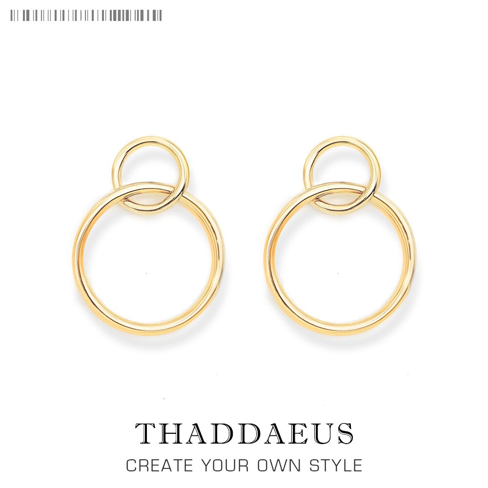 Earrings Circles Europe Simplicity Fine Jewelry For Women Autumn Brand New Sterling Silver 925 Gift