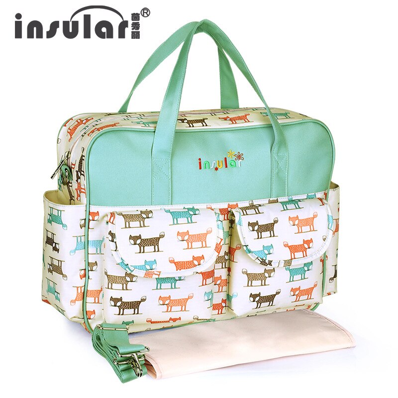 Insular Diaper Bag For Mommy Nappy Bag Large capacity Durable Baby Bags For Stroller Baby Changing Bag Maternity Tote