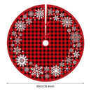 90cm Christmas Tree Skirt Santa Claus Snowflake Xmas Tree Carpet Ornament Merry Christmas Decoration For Home Noel New Year 2023