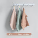 hibobi 3/5Pcs Baby Square Towel Feeding Towel Saliva Towel 100% Cotton Muslin Square Towel Solid Newborn Boys Girls Washcloth