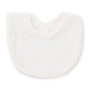 Baby Bandana Drool Bibs with Ruffle Lace Trim Solid Color Infant Toddler Boys Girls Drooling Teething Saliva Towel Cotton Super