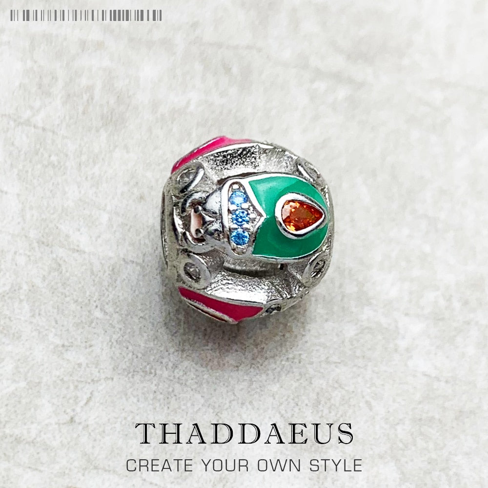 Beads Colourful Beetle Bug Brand New 925 Sterling Silver Europe Jewelry Accessories Gift For Women &amp; Men