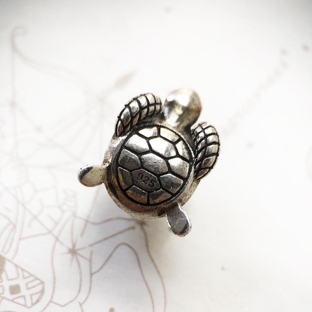 Beads Dark Green Turtle 925 Sterling Silver Europe Jewelry Cute Gift For Women & Men