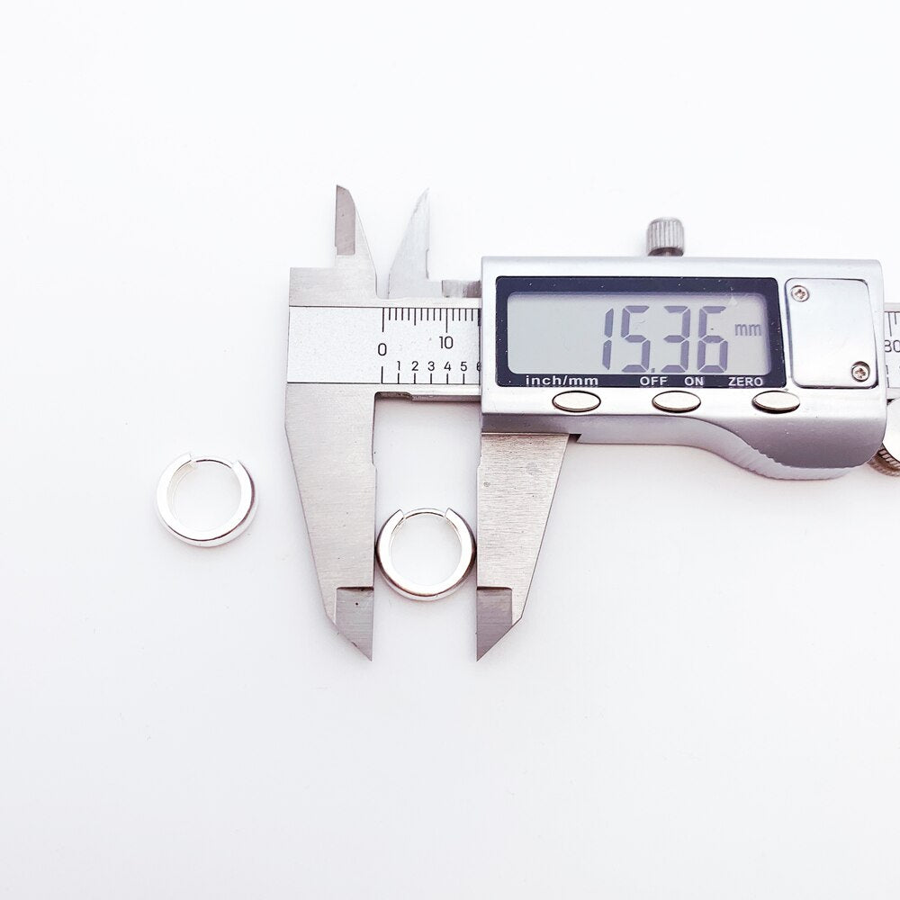 Hinged Hoop Earrings Creole Classic Gift In Solid 925 Sterling Silver,Europe Style Glam Trendy Fine Jewerly For Women