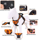 Durable Nylon Dog Harness with Python Snakeskin Pattern Colorful Shiny Highly Reflective Breathable Adjustable Dog&#39;s Chest Strap - anconmall