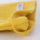 Newborn Baby Cute Bear Ears Beanie Letters Label Infant Toddler Solid Color Cotton Elastic Hospital Hat 0-6 Months