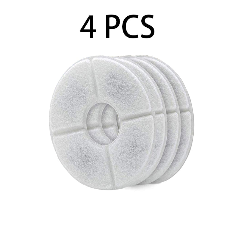 Replaced Activated Carbon Filter For Cat Water Drinking Fountain Replacement Filters Flower For Pet Dog Round Fountain Dispenser