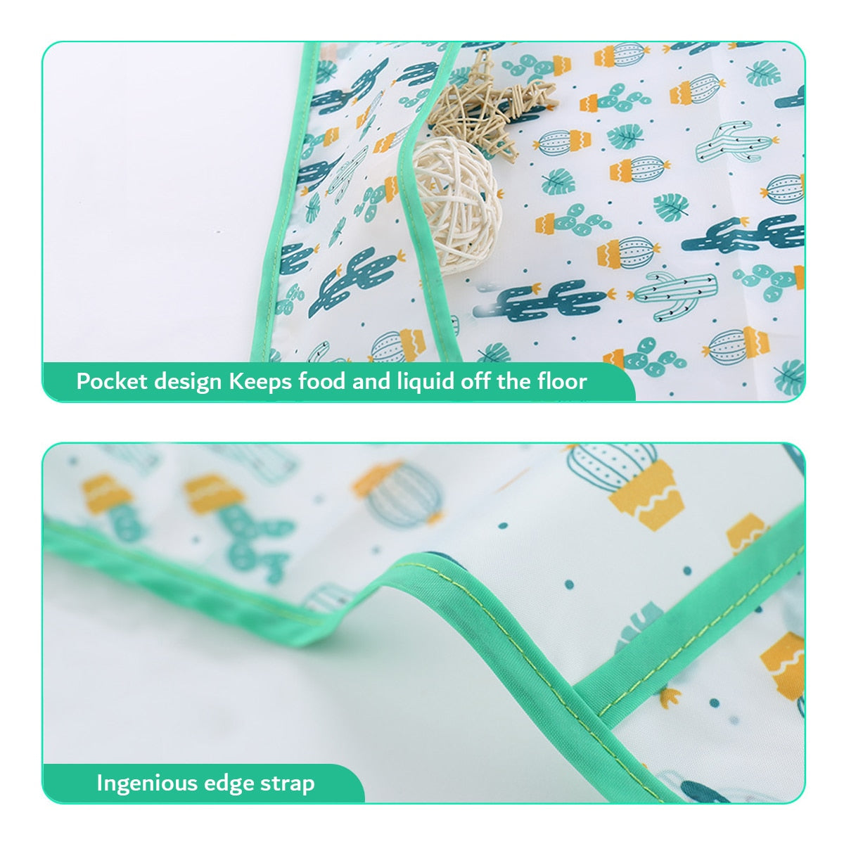 hibobi Cartoon Animal Pattern Waterproof Bibs Baby Accessories Baby Bibs Waterproof Animal Polyester Silicone Bib