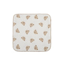 Baby Bib Towel Boys Girls 0-12M Breathable Soft Face Towel Drooling Bib with Hanging Hook Infant Feeding Burp Cloth