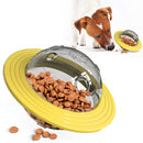 Flying Saucer Dog Game Fly Discs Toys Cat Chew Leaking Slow Food Feeder Ball Puppy IQ Training Funny Toy Anti Choke Puzzle Dogs