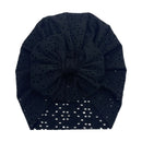 1Pc Newborn Fetal Hat Summer Hollow Breathable Baby Bow Knotted Polyester Hats for Newborn Infant Headwear Baby Shower Caps