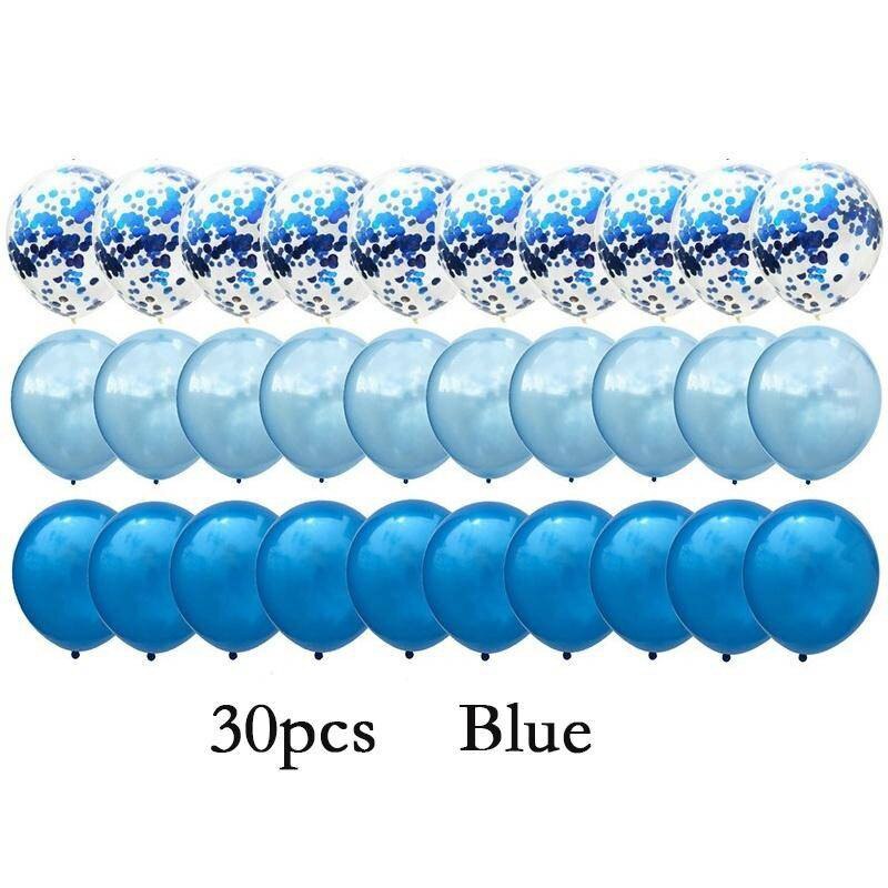 30pcs/40Pcs 12inch Mix Rose Gold Confetti Latex Balloon Birthday Baby Shower Wedding Balloons Party Decorations