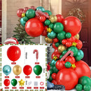 Christmas Balloon Green Gold Red Garland Arch Kit Candy Balloons Star Foil Balloons New Year Christma Party Decorations - anconmall