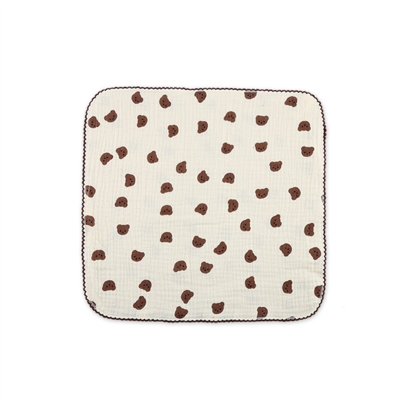 Baby Bib Towel Boys Girls 0-12M Breathable Soft Face Towel Drooling Bib with Hanging Hook Infant Feeding Burp Cloth