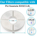 Replacement Activated Carbon Filter for Dog Cat Water Drinking Fountain Replaced Filters Pet Round Dispenser Accessories