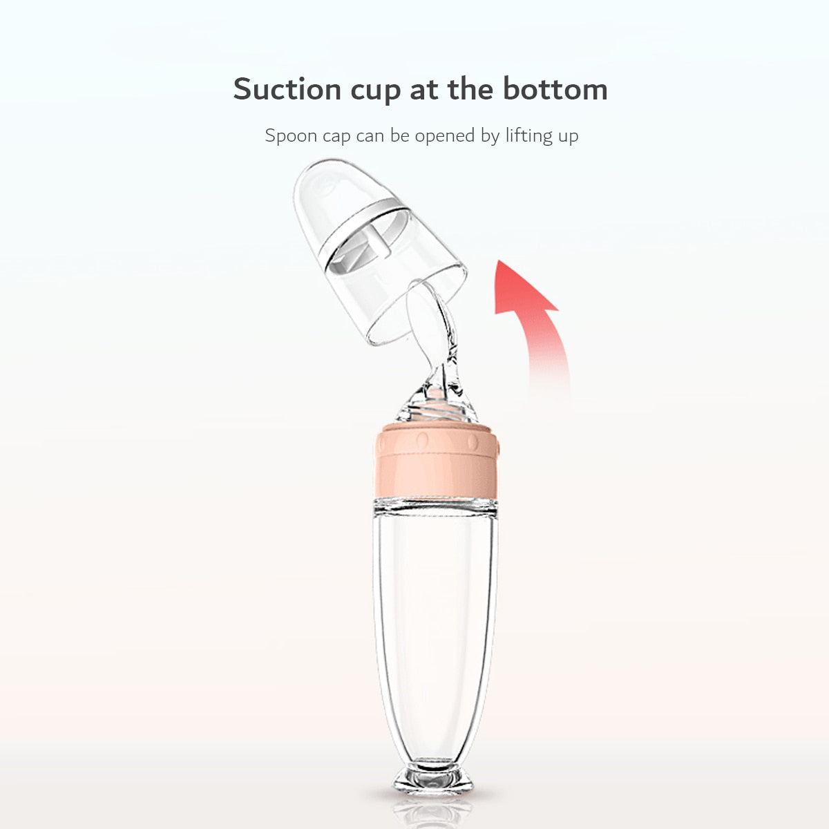 hibobi Baby Newborn Rice Paste Bottle Training Silicone Milk Bottle Squeeze Spoon for Children Complementary Food Supplement