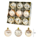 9Pcs 6cm Christmas Tree Balls Hanging Bauble Ornaments Pendant Christmas Decorations for Home New Year Gift Box Navidad Natal