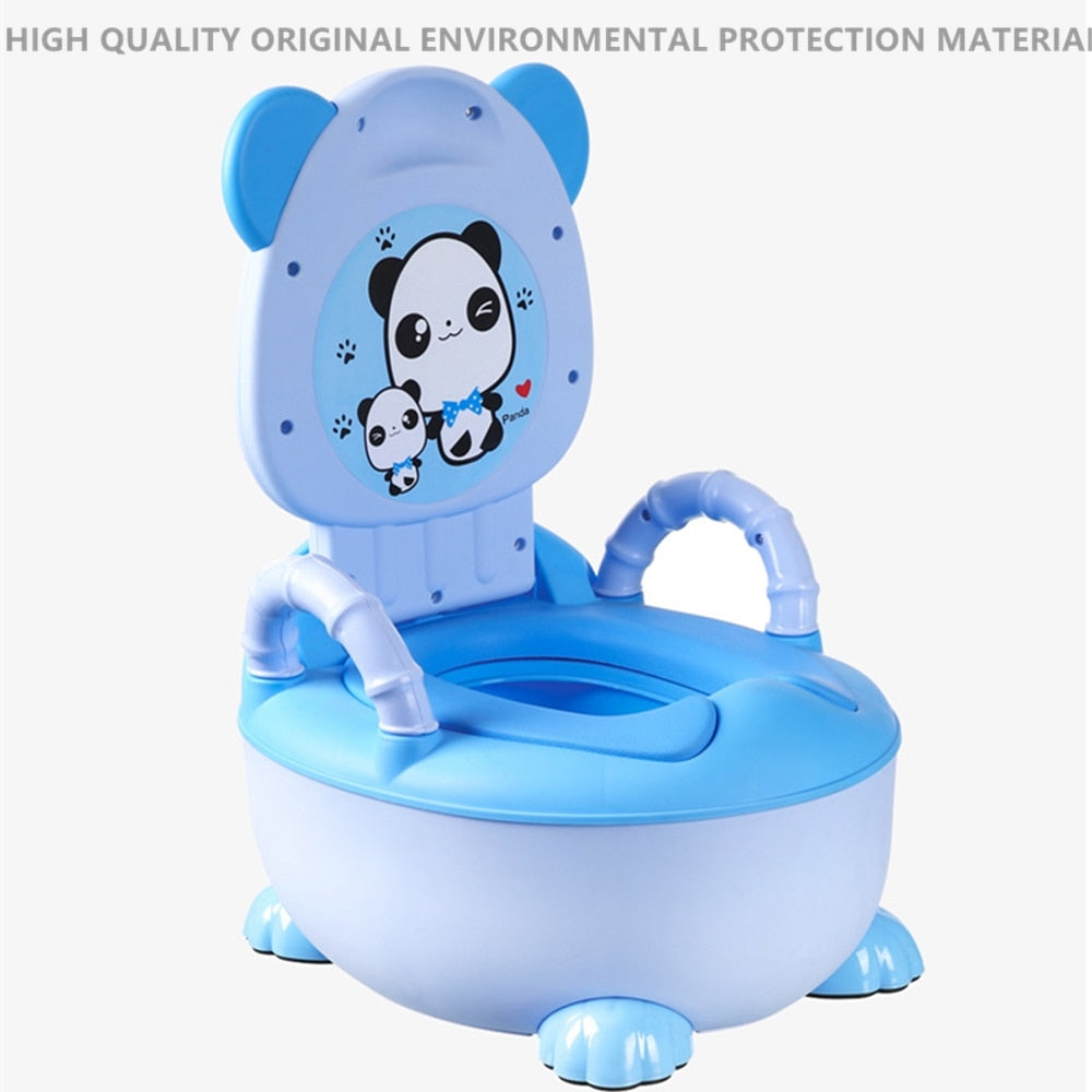 Panda Baby Potty Boys and Girls Potty Training Seat Children's Pot  Urinal Infant Cute Toilet Seat WC -Free Cleaning Brush
