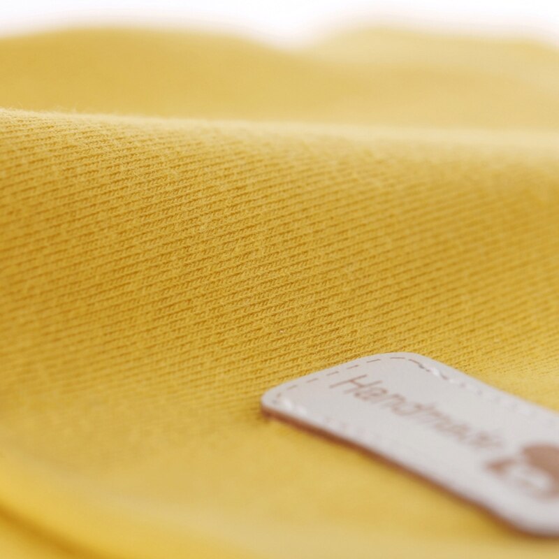 Newborn Baby Cute Bear Ears Beanie Letters Label Infant Toddler Solid Color Cotton Elastic Hospital Hat 0-6 Months