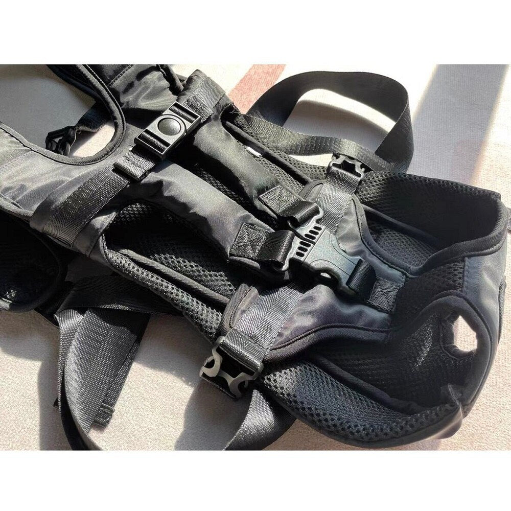 Pet Wraparound Carrier Backpack Double Shoulder Dog Cat Outdoor Travel Carrying Bag Adjustable Breathable No Zipper Easy To Wear - anconmall