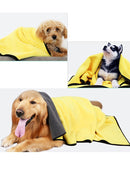 Pet Cat Dog Towels Quick Drying Soft Towels Water Absorbent Bath Towel Convenient Pet Shop Grooming Cleaning Towel for Dog Cat - anconmall