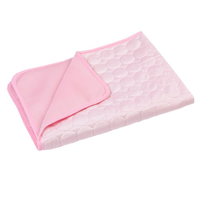 Pet Lightweight Soft Cooling Fabric Mat Comfortable Foldable Summer Stay Cool Bed Pad for Dog Cat Sofa Blanket Machine Washable - anconmall