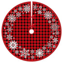 90cm Christmas Tree Skirt Santa Claus Snowflake Xmas Tree Carpet Ornament Merry Christmas Decoration For Home Noel New Year 2023