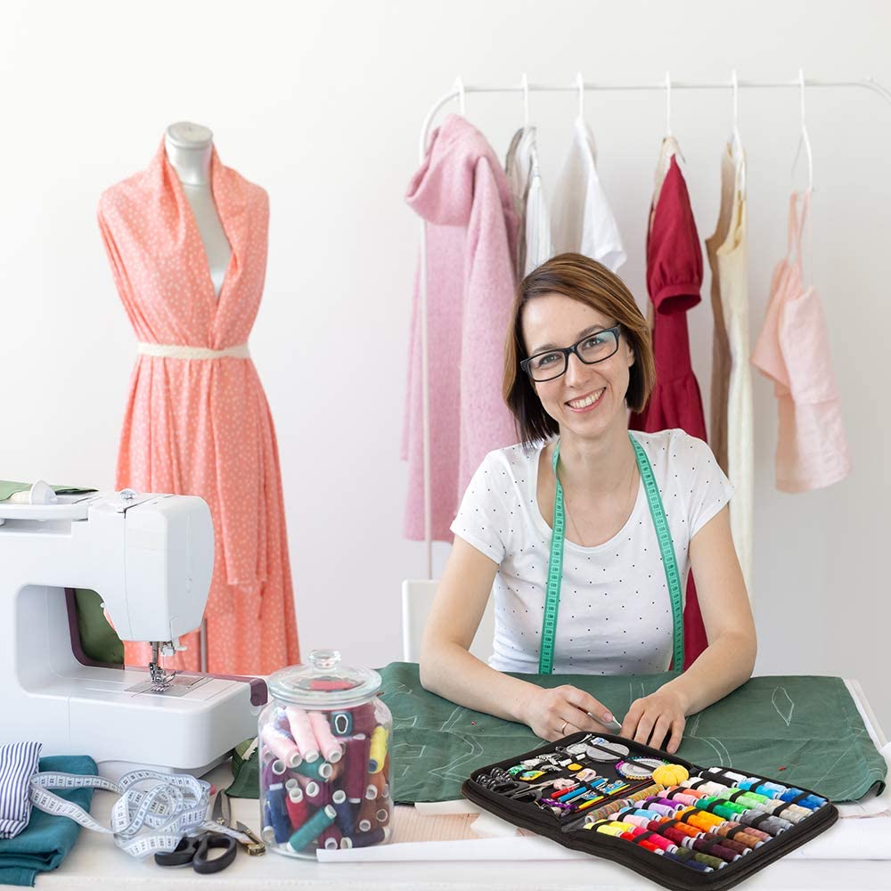 Sewing Kits DIY Apparel Multi-function Sewings Tools Accessory Box Set for Hand Quilting Stitching Embroidery Thread Fabric