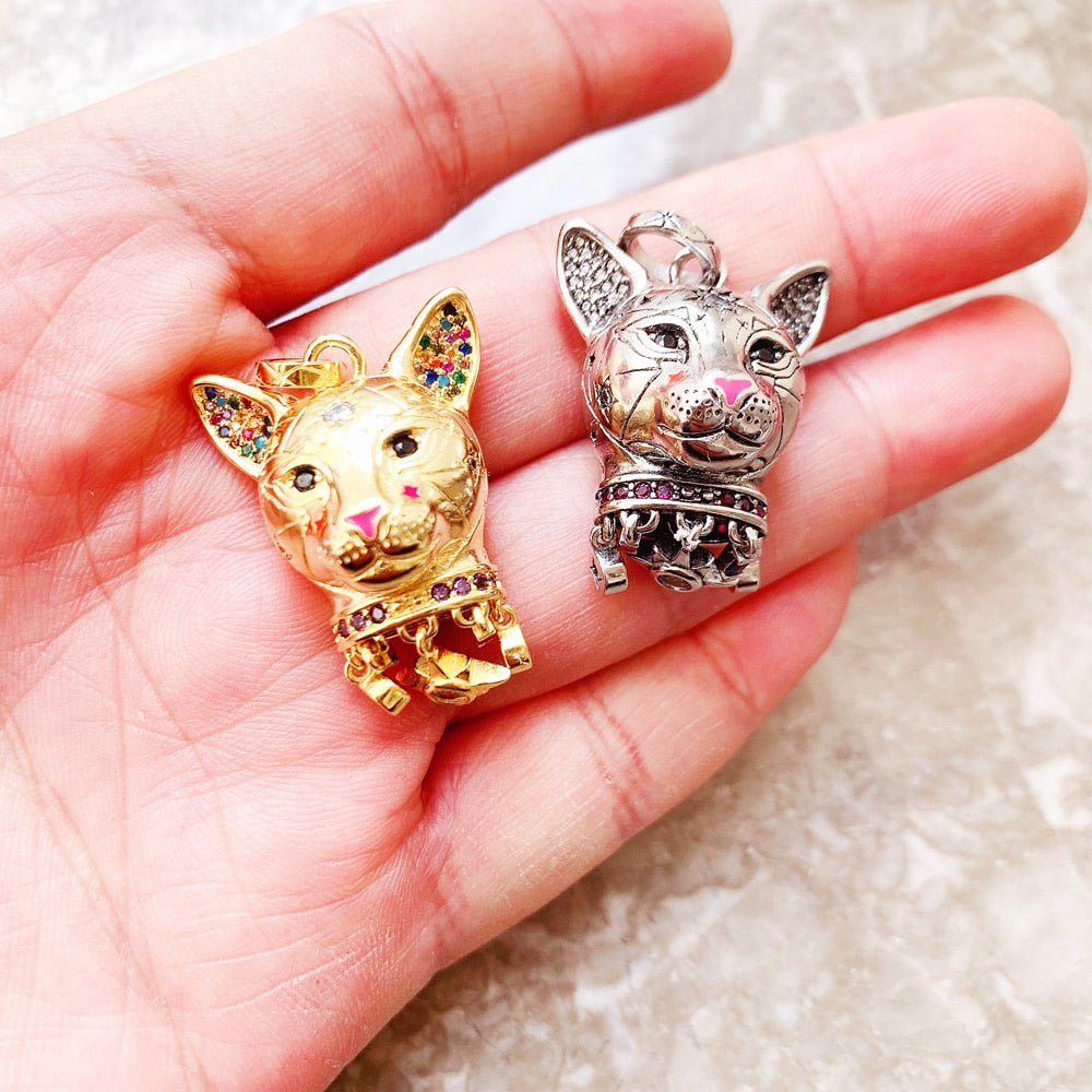 Magic Cosmic Cat Pendant Brand New Fine Jewelry Bijoux Accessories 925 Sterling Silver Gift For Woman