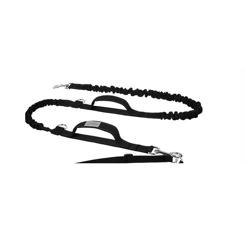 Hands-Free Sportpack with Detachable Bungee Dog Leash / Sports Leash for Pet Running Walking and Training - anconmall