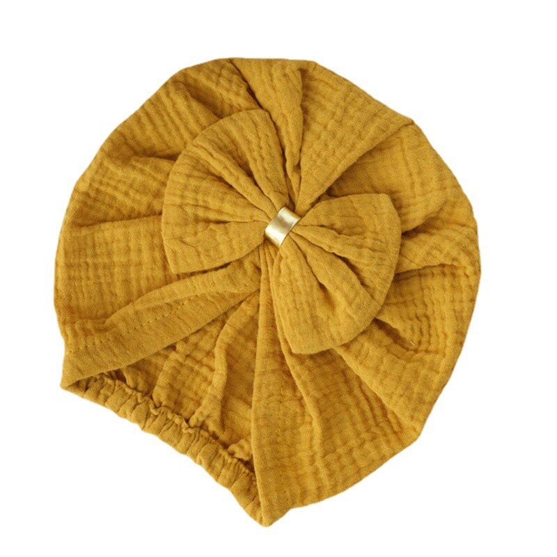 1Pc Newborn Baby Bowknot Hat Indian Bonnet Beanies Warm Hats Hair Accessory for Baby Girls Infants Toddlers Little Kid Props