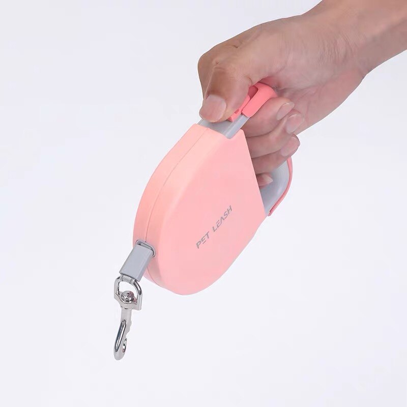 Cat Leash 5 Meters Automatic Retractable Nylon Leash Durable Macaron Colors Running Lead for Puppy Pet Cats Outdoor Walking Rope - anconmall