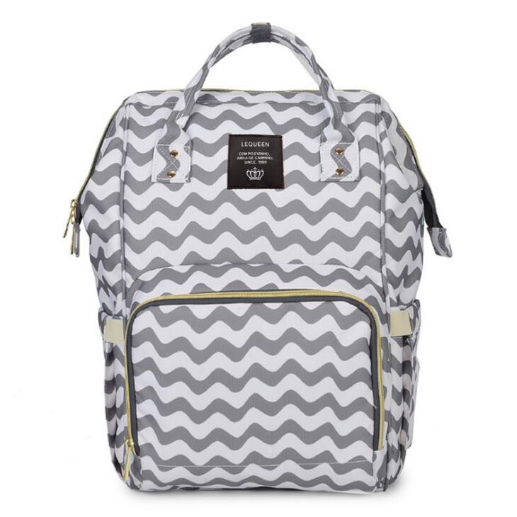 Lequeen Mummy Maternity Nappy Bag Brand Large Capacity Baby Bag Travel Backpack Designer Nursing Bag for Baby Care Drop Shipping