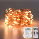 10M 100LED Copper Wire String Fairy Lights Garland for Christmas Party Wedding Decoration Holiday Outdoor Lamp Remote Control